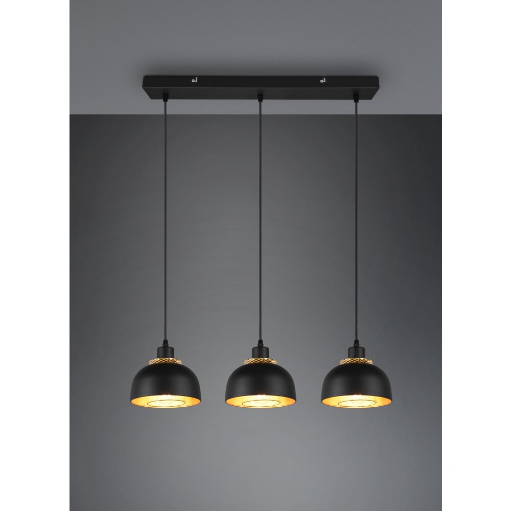Suspension Reality Punch Noir, 3 lumières main product photo