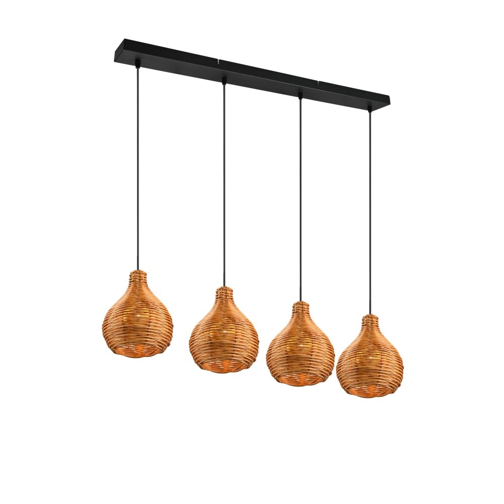 Suspension Reality Sprout Noir, 4 lumières main product photo