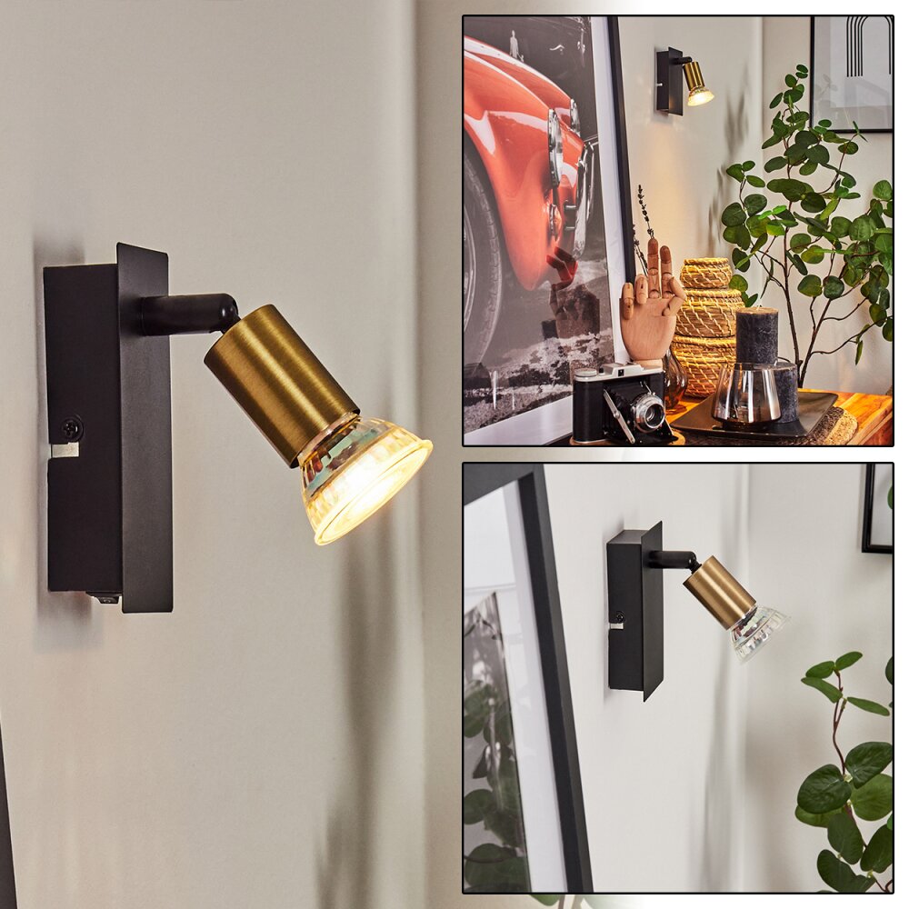 Applique murale Castillo Noir, 1 lumière main product photo