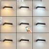 applique solaire  Seilhac LED Noir, 1 lumière, Détecteur de mouvement