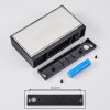 applique solaire  Seilhac LED Noir, 1 lumière, Détecteur de mouvement