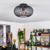 Plafonnier  Oravi Noir, 1 lumière