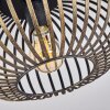 Plafonnier  Oravi Noir doré, 1 lumière
