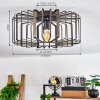Plafonnier  Oravi Noir doré, 1 lumière