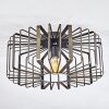 Plafonnier  Oravi Noir doré, 1 lumière