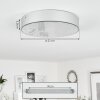 Plafonnier  Mentque LED Argenté, 1 lumière