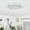 Plafonnier  Mentque LED Argenté, 1 lumière