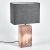 Lampe de table  Francillon Brun, Chrome, Couleur bois, 1 lumière