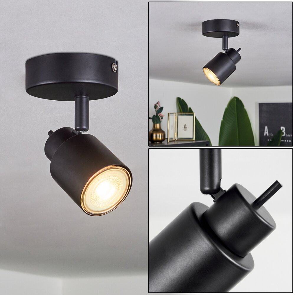 Plafonnier Nestavel LED Noir, 1 lumière main product photo