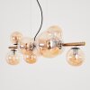 Suspension  Chehalis LED Laiton, Noir, 9 lumières