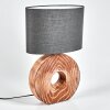 Lampe de table  Francillon Brun, Chrome, Couleur bois, 1 lumière