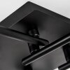Plafonnier  Agropoli Noir, 4 lumières