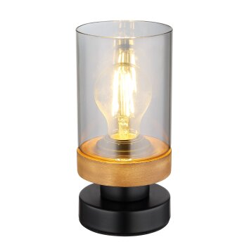 Lampe de table Globo FINCA Écru, Noir, 1 lumière
