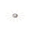 Plafonnier Trio Bullet LED Nickel mat, 21 lumières