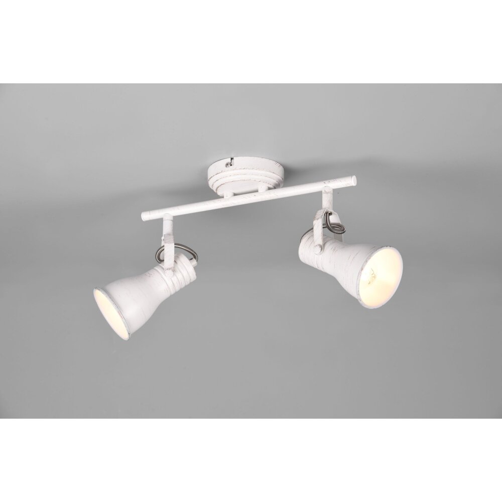 Plafonnier Trio Steam Ancien, Blanc, 2 lumières main product photo