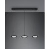 Suspension Trio Tray LED Noir, 3 lumières