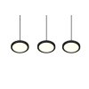 Suspension Trio Tray LED Noir, 3 lumières
