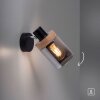 Applique murale Leuchten-Direkt PASQUAL Noir, 1 lumière