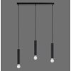 Suspension Leuchten-Direkt BRUNA Noir, 3 lumières