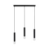 Suspension Leuchten-Direkt BRUNA Noir, 3 lumières