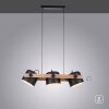 Suspension Leuchten-Direkt CUP Noir, 3 lumières