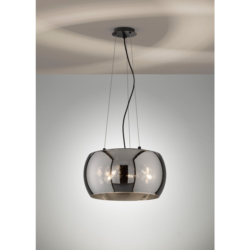 Suspension Fischer & Honsel Dima Noir, 3 lumières main product photo