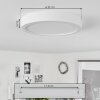 Plafonnier  Finsrud LED Blanc, 1 lumière