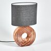 Lampe de table  Francillon Brun, Chrome, Couleur bois, 1 lumière