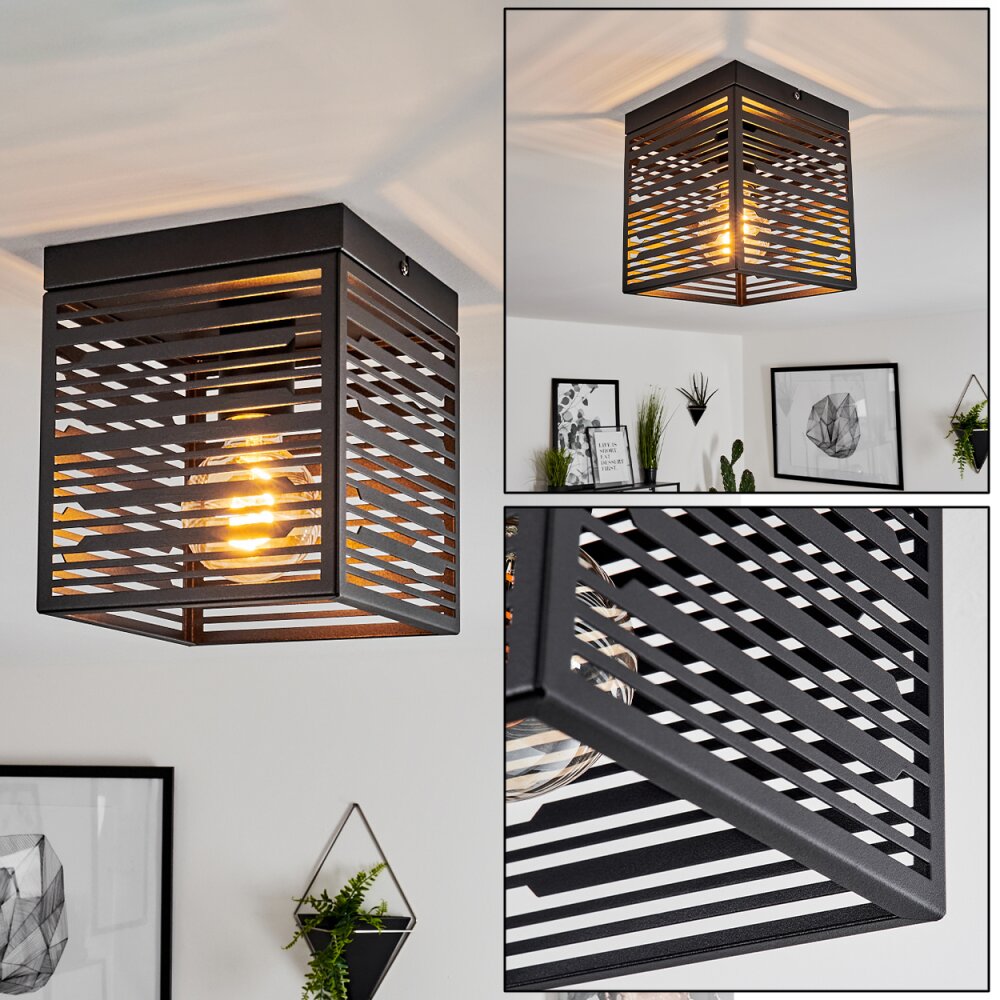 Plafonnier Cire Noir, 1 lumière main product photo