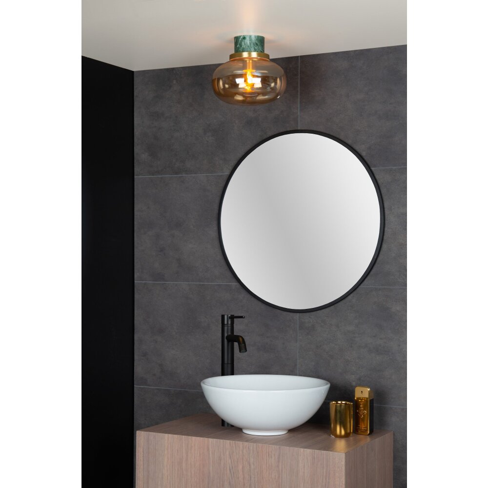 Plafonnier Lucide LORENA Vert, Aspect marbre, 1 lumière main product photo