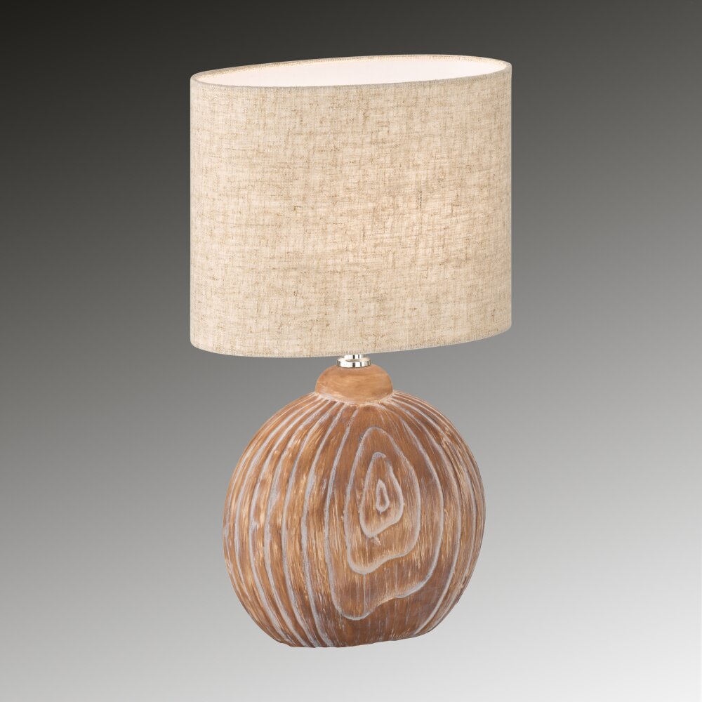 Lampe de table Fischer & Honsel Tobse Couleur bois, 1 lumière main product photo