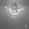 Plafonnier Paul Neuhaus ICICLE Acier inoxydable, 9 lumières