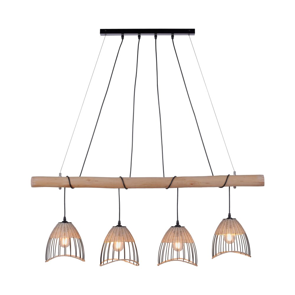 Suspension Leuchten-Direkt REED Noir, 4 lumières main product photo