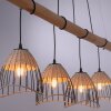 Suspension Leuchten-Direkt REED Noir, 4 lumières