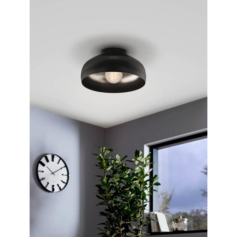 Plafonnier Eglo MOGANO Noir, 1 lumière main product photo