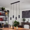 Suspension  Javel Noir, 4 lumières