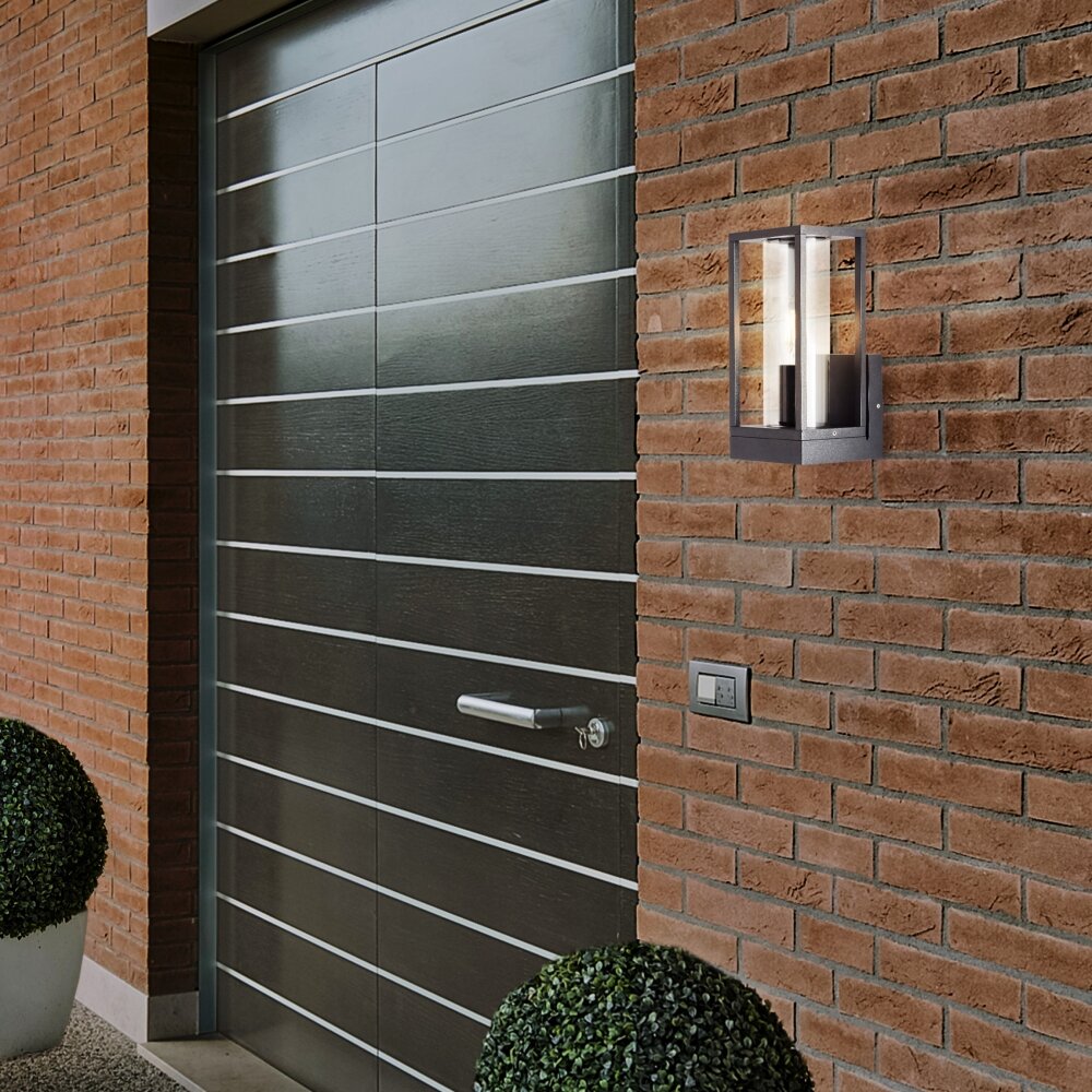 Applique murale d'extérieur Brilliant Dipton Noir, 1 lumière main product photo