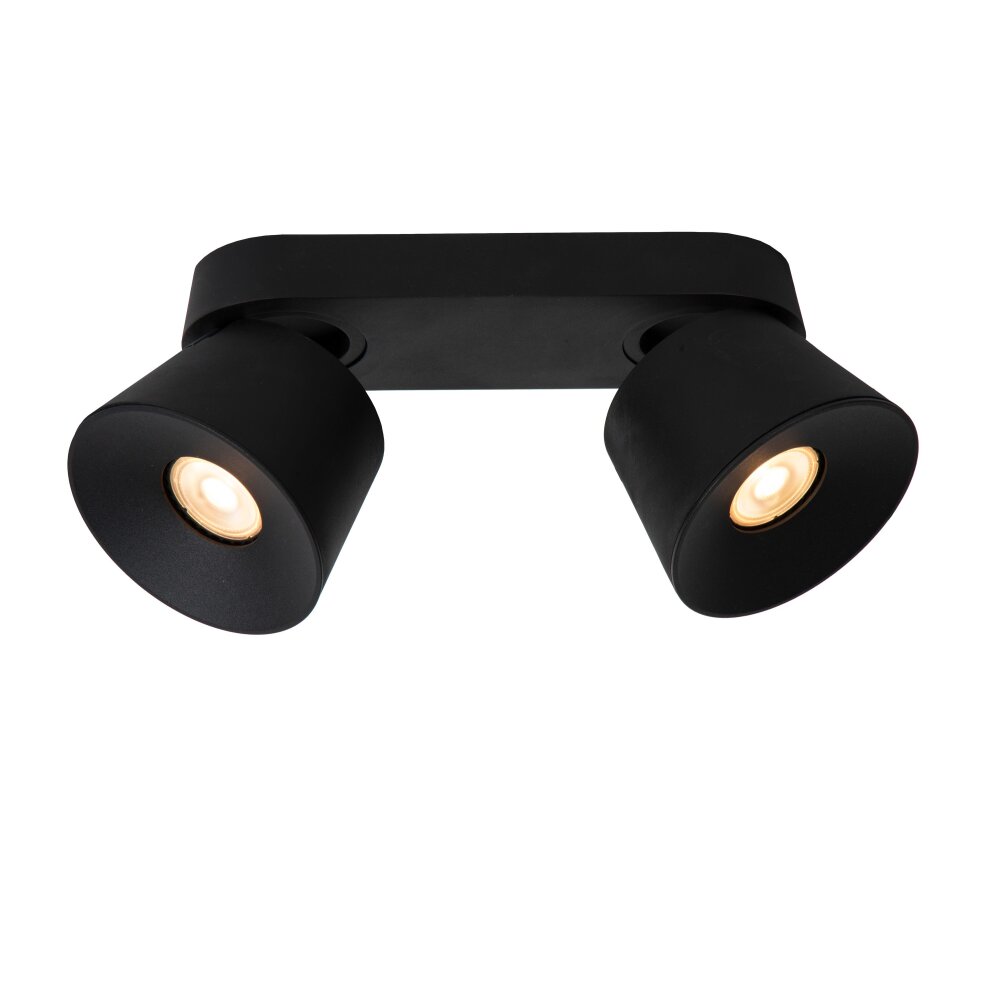 Plafonnier Lucide TRIGONO Noir, 2 lumières main product photo
