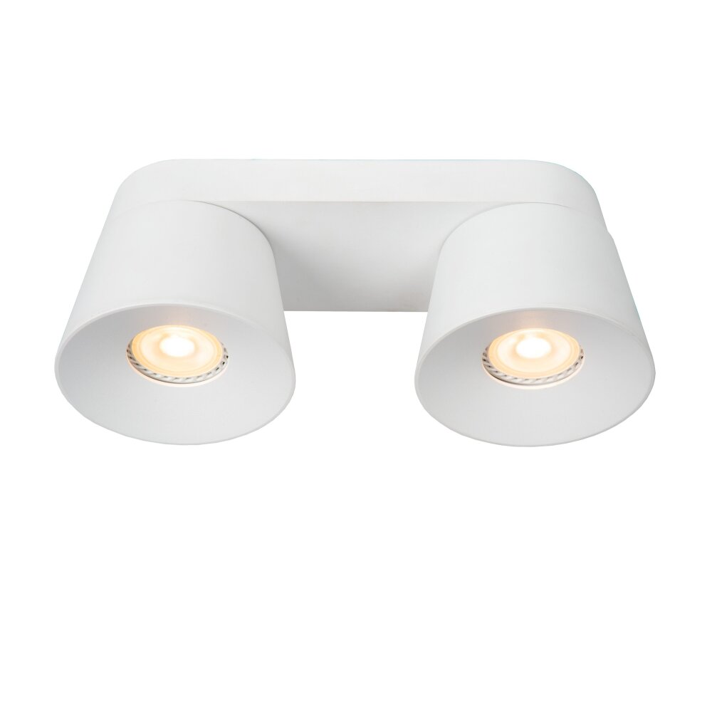 Plafonnier Lucide TRIGONO Blanc, 2 lumières main product photo
