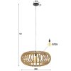 lustre  Pirmil Écru, 1 lumière
