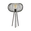 Lampe de table  Vagney Nickel mat, Noir, 1 lumière