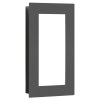 Applique murale d'extérieur LCD Lamberg LED Gris, 1 lumière, Détecteur de mouvement