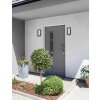 Applique murale d'extérieur LCD Lamberg LED Gris, 1 lumière, Détecteur de mouvement