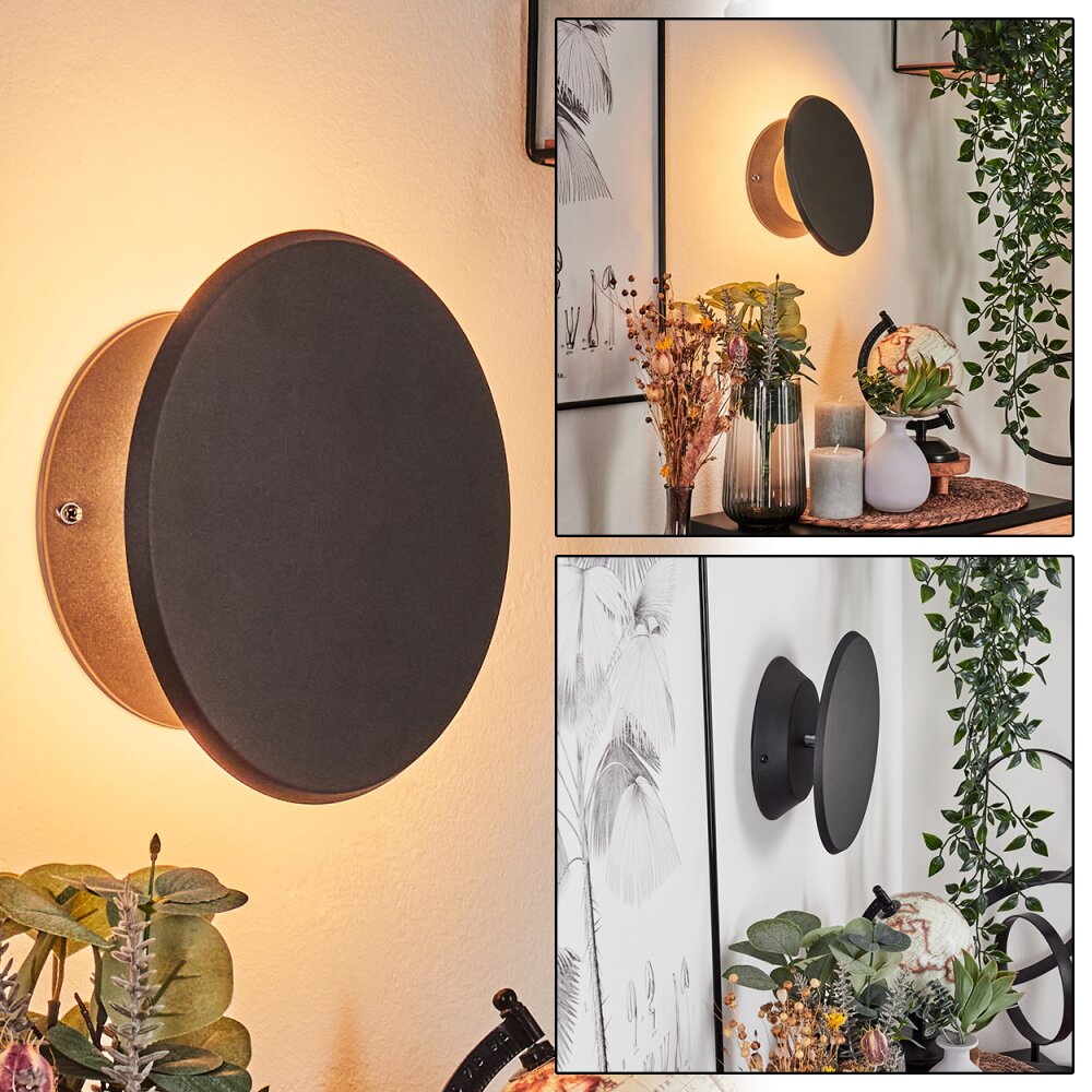 Applique murale Gusum LED Noir, 1 lumière main product photo