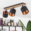 Plafonnier  Alsen Bois foncé, Noir, 3 lumières Plafonnier  Alsen Bois foncé, Noir, 3 lumières