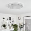 Plafonnier  Mentque LED Argenté, 1 lumière