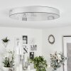 Plafonnier  Mentque LED Argenté, 1 lumière