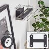 Applique murale  Waltenheim LED Nickel mat, Noir, 1 lumière