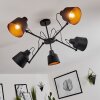 Plafonnier  Gaudent Noir, 5 lumières