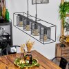 Suspension  Bettaix Noir, 4 lumières